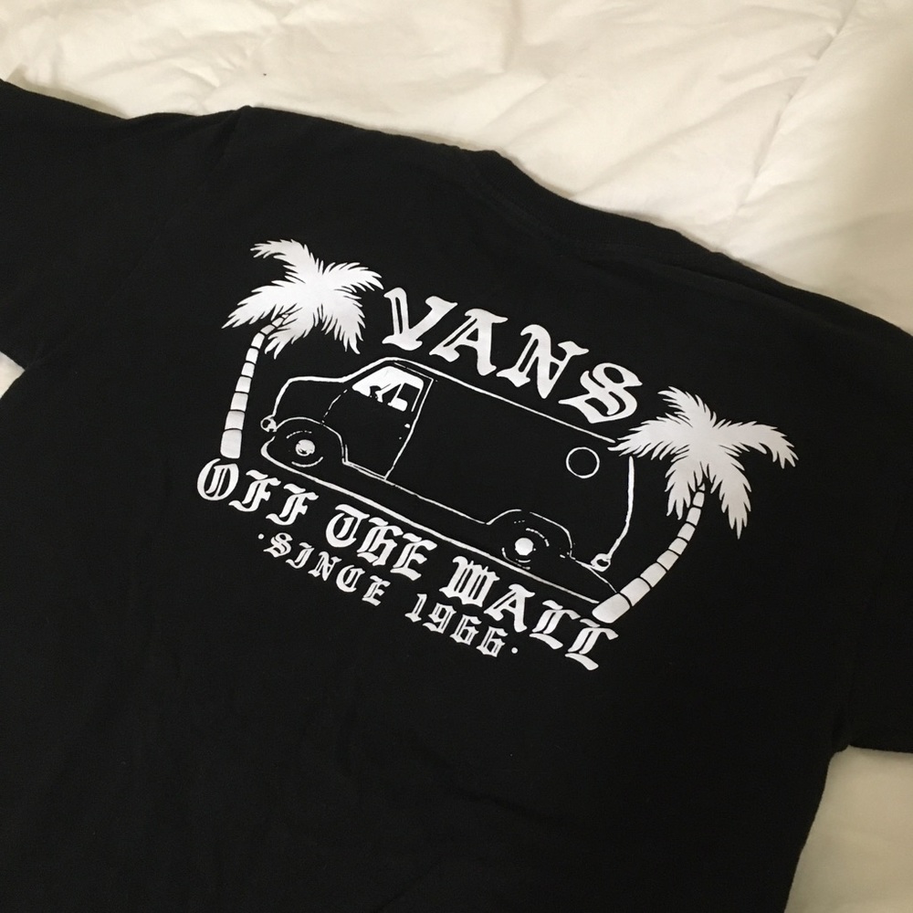 Vans Black Van and Palm Trees T-Shirt
